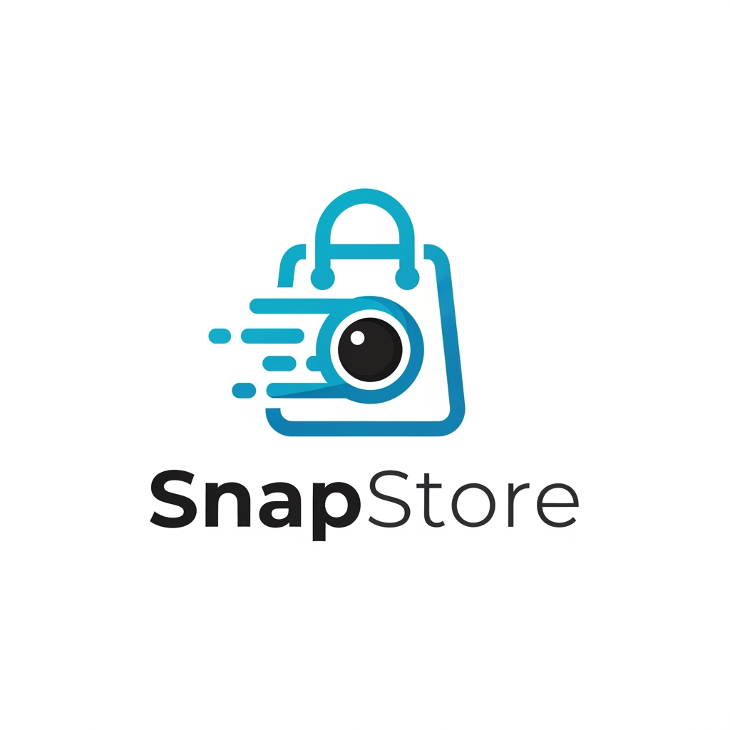 AI Design for create a logo for snapstore 
its a ecomerse platform