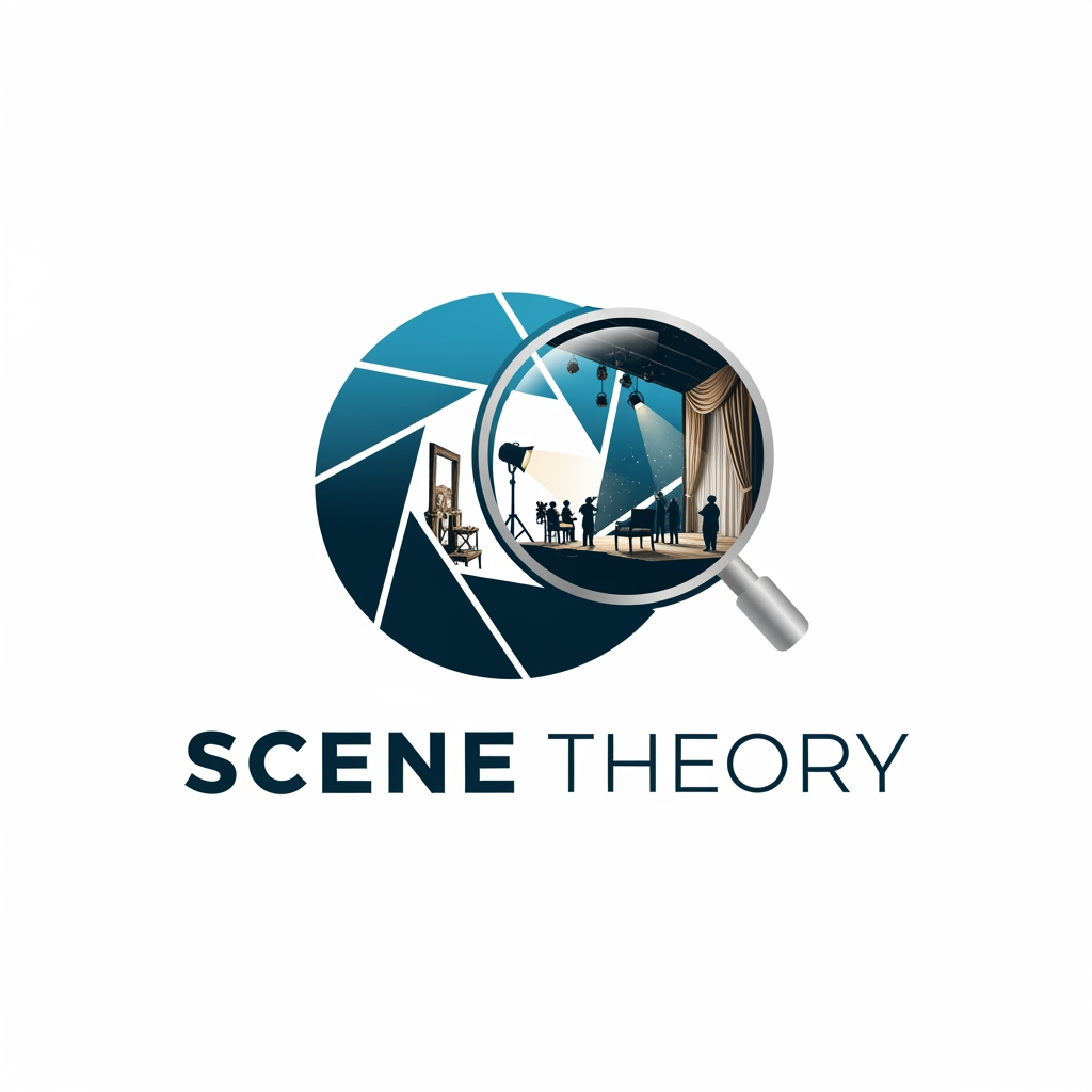 AI Design for scene theory logo should related to the business logo