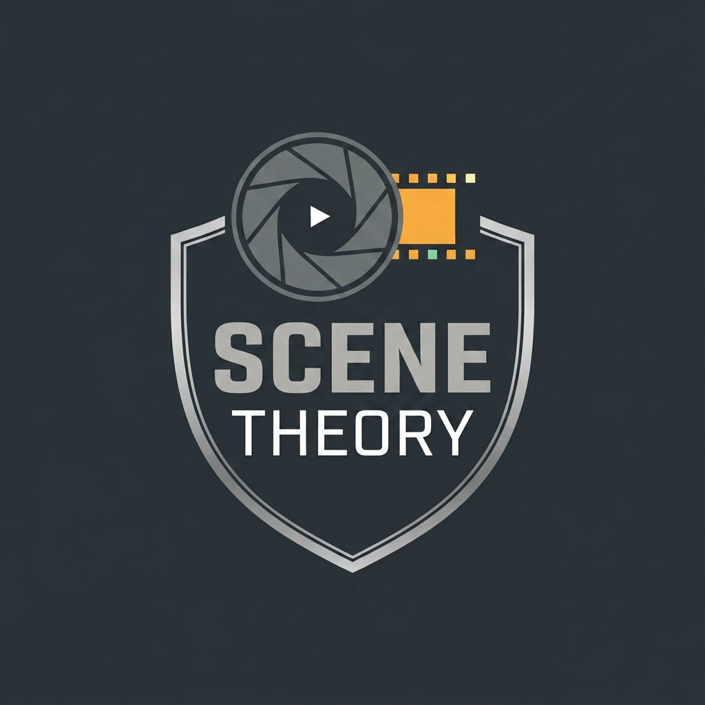 AI Design for scene theory logo ( the words should be professional and unique )