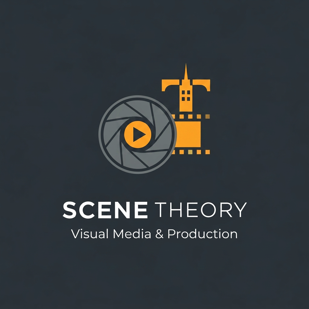 AI Design for scene theory logo should related to the business logo
