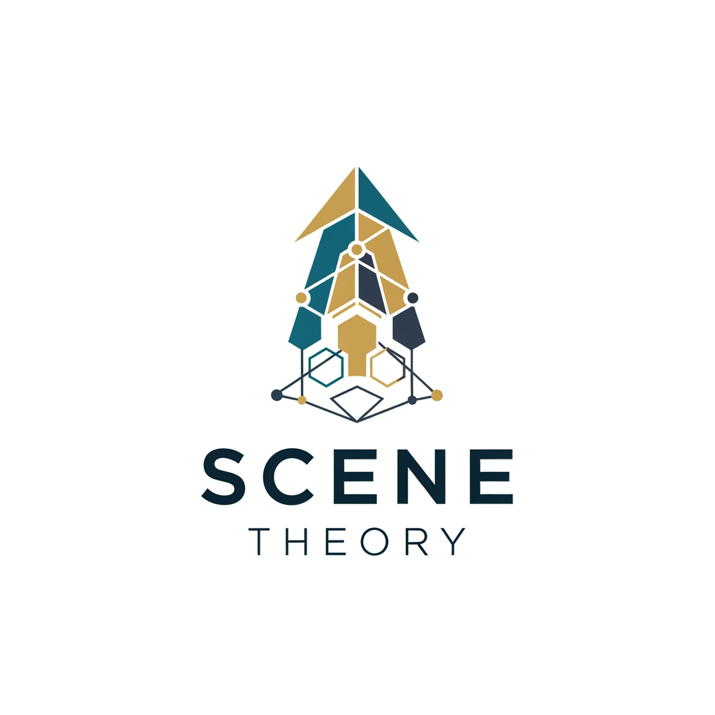 AI Design for scene theory logo should related to the business logo