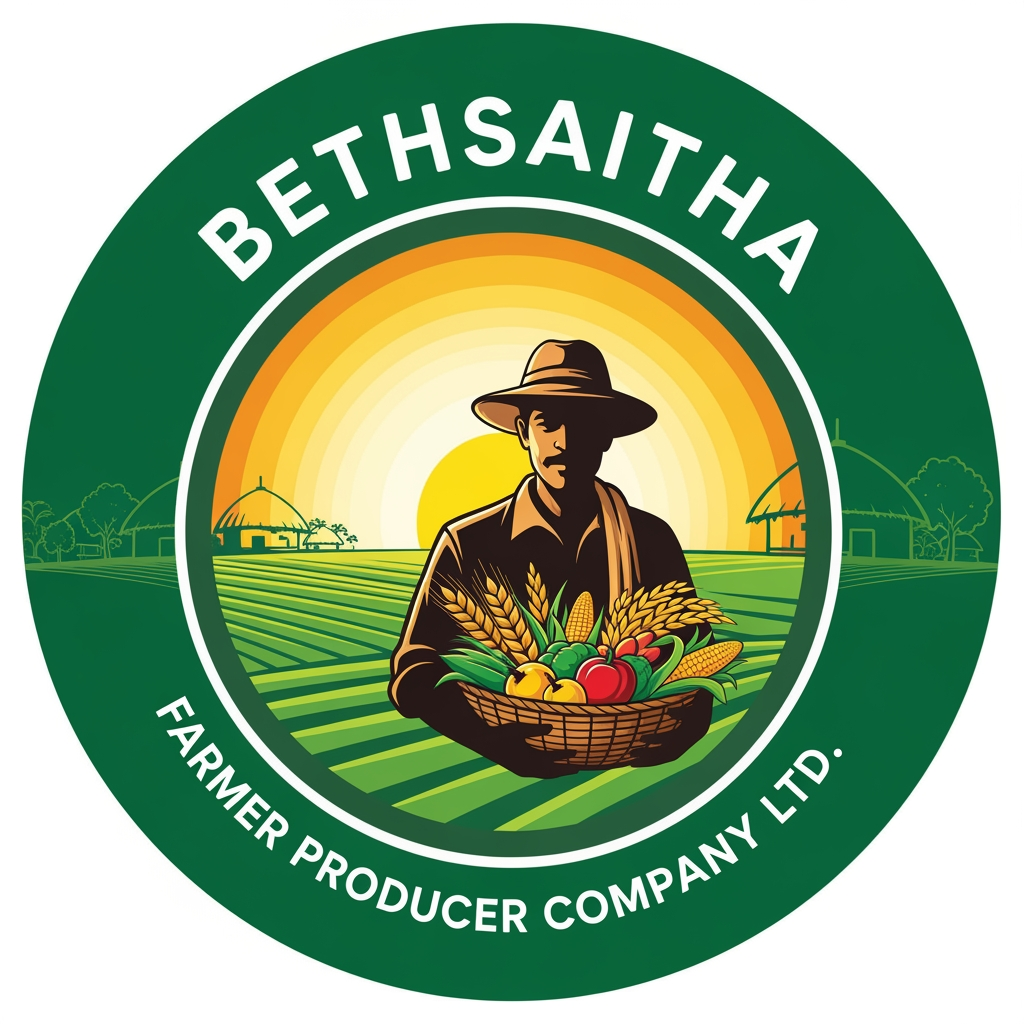 AI Design for I want to create logo for ( Bethsaitha Farmer Producer company Ltd)