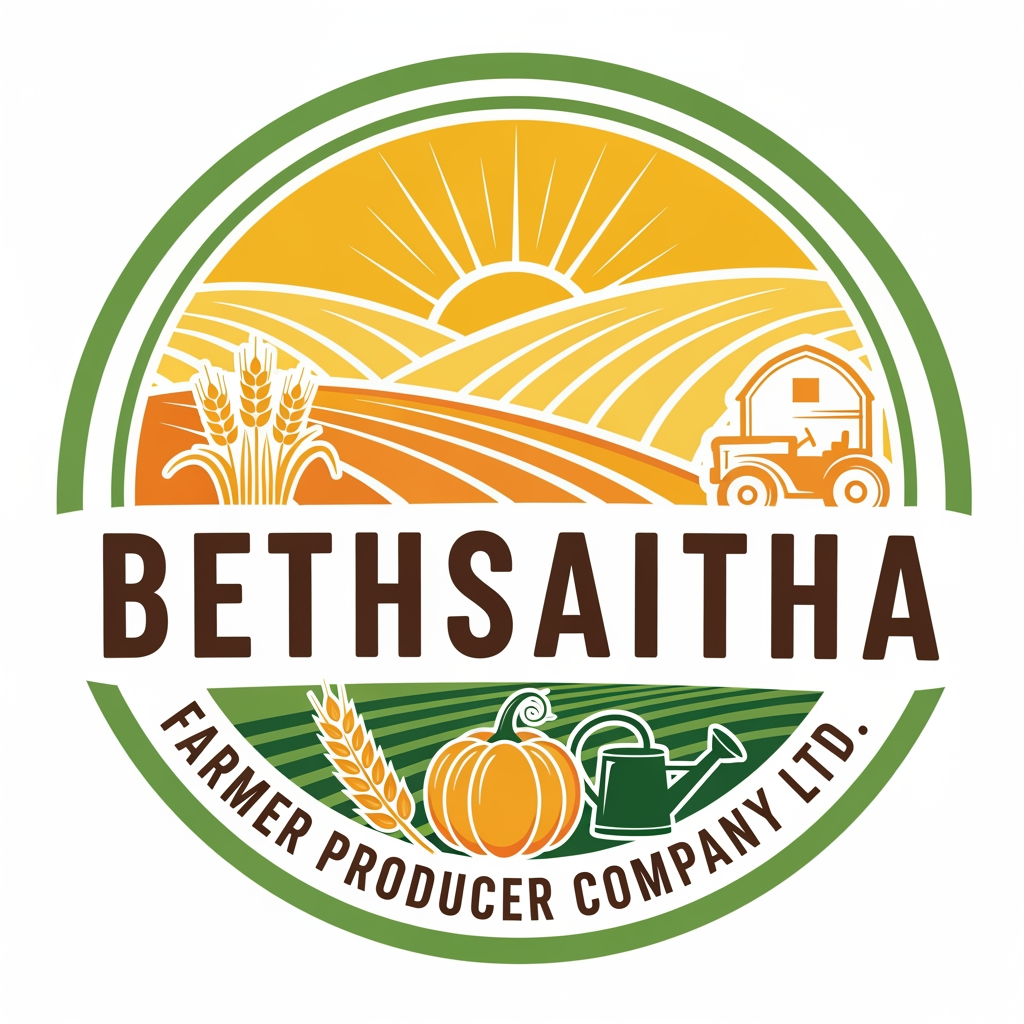 AI Design for I want to create logo for ( Bethsaitha Farmer Producer company Ltd)