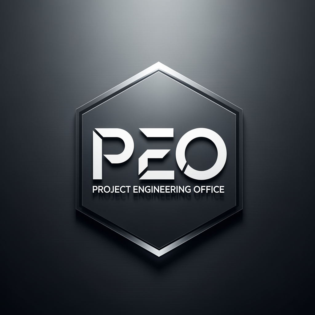 AI Design for from the first picture take the PEO and put it inside the hexagon and the extention of the PEO under it is Project Engineering Office