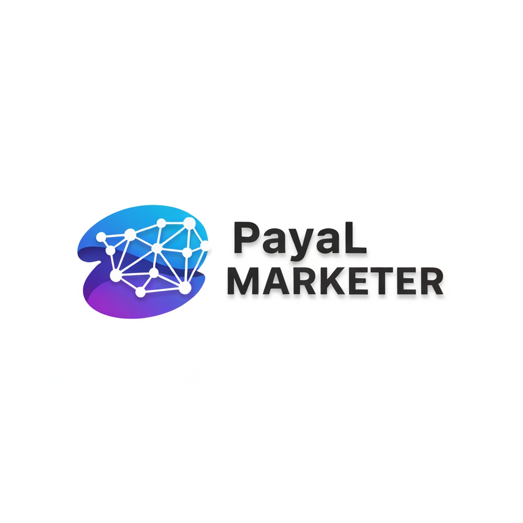 AI Design for I am a digital marketer and I have create an meta fb account and want a profile picture for the account my business is advertising and marketing and my business name is payal marketer please give me a professional logo