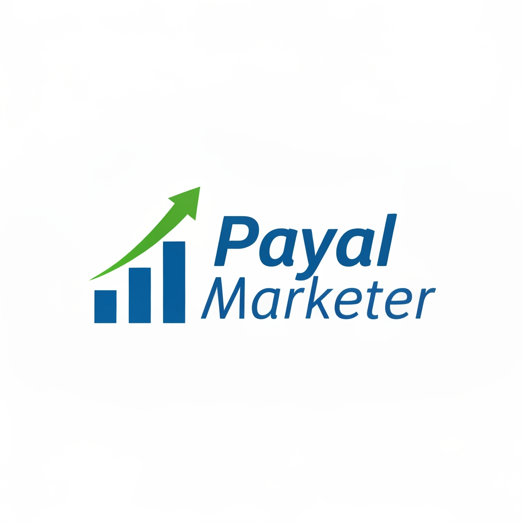 AI Design for I am a digital marketer and I have create an meta fb account and want a profile picture for the account my business is advertising and marketing and my business name is payal marketer please give me a professional logo