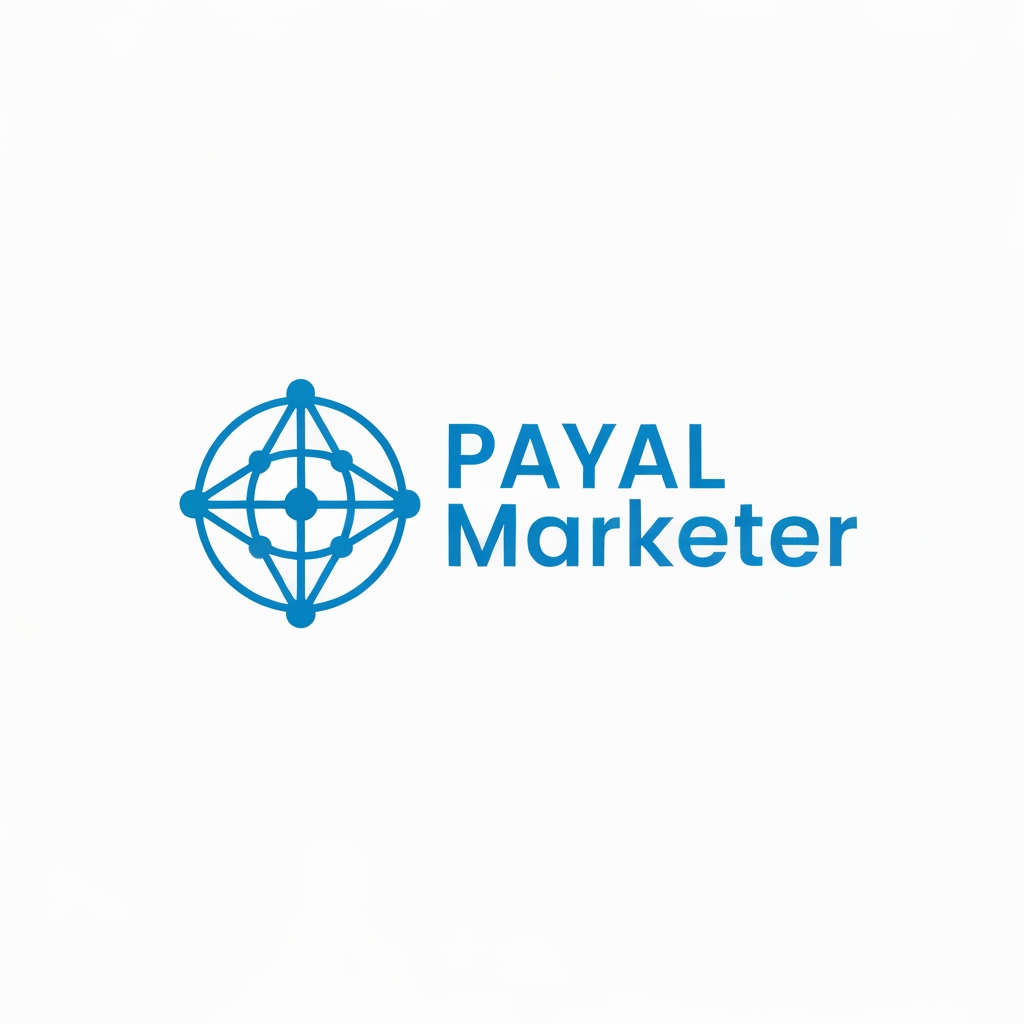 AI Design for I am a digital marketer and I have create an meta fb account and want a profile picture for the account my business is advertising and marketing and my business name is payal marketer please give me a professional logo