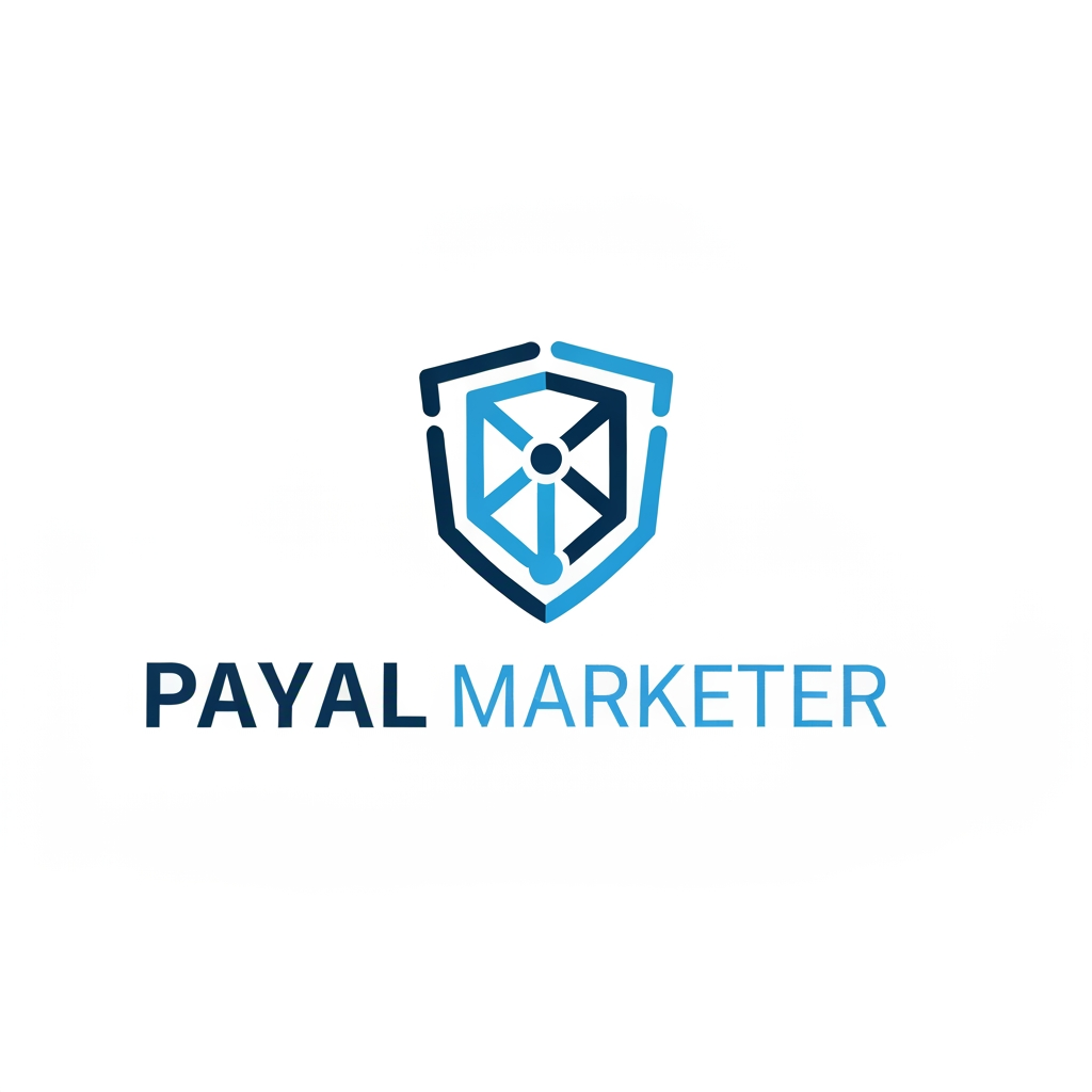 AI Design for I am a digital marketer and I have create an meta fb account and want a profile picture for the account my business is advertising and marketing and my business name is payal marketer please give me a professional logo