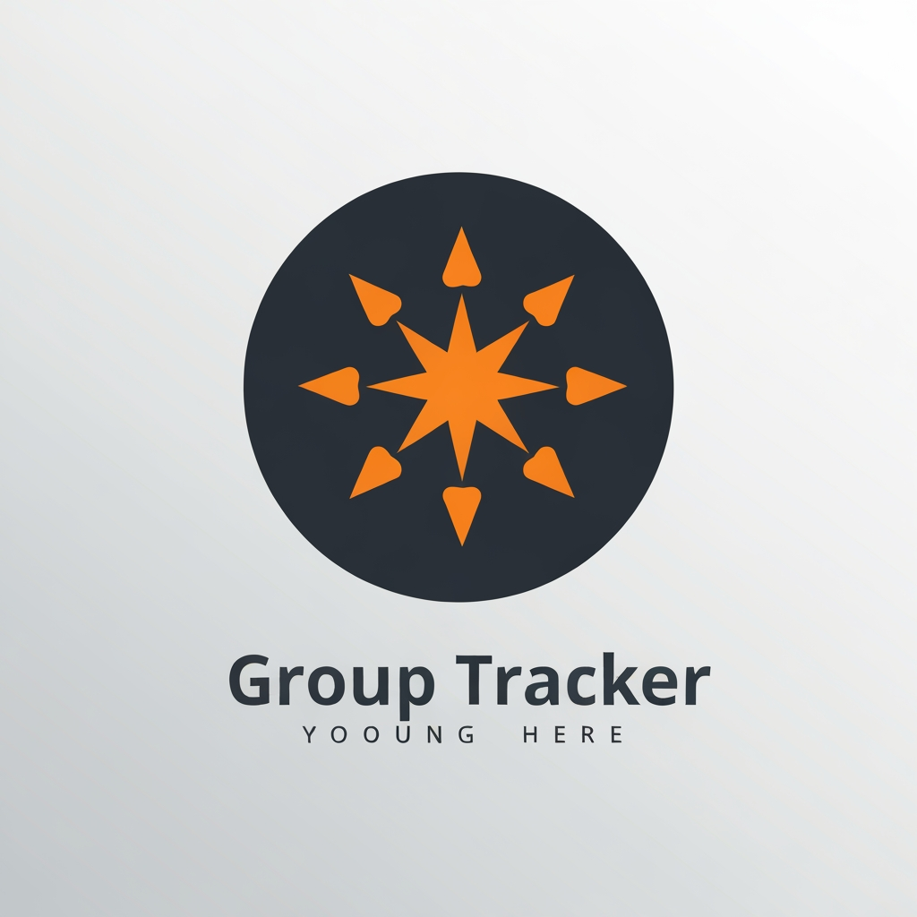 AI Design for Logo for mobile application group tracker