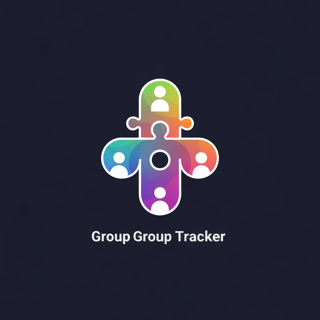 AI Design for Logo for mobile application group tracker