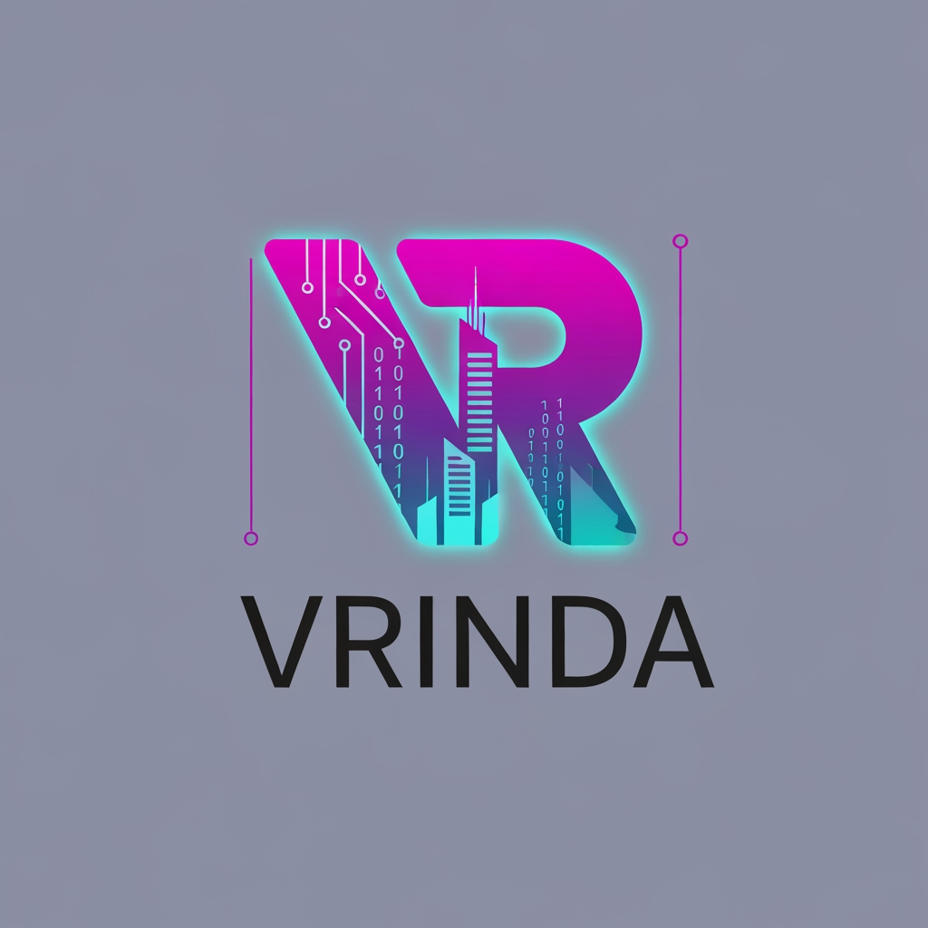 AI Design for generat emake a logo for vrinda by visuals something unique eye catching chahnge