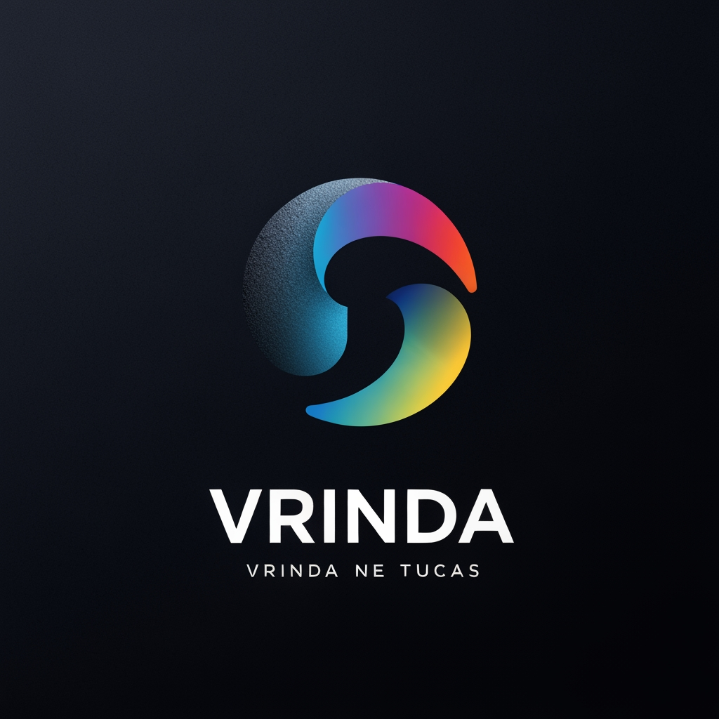 AI Design for generat emake a logo for vrinda by visuals something unique eye catching chahnge chahnge