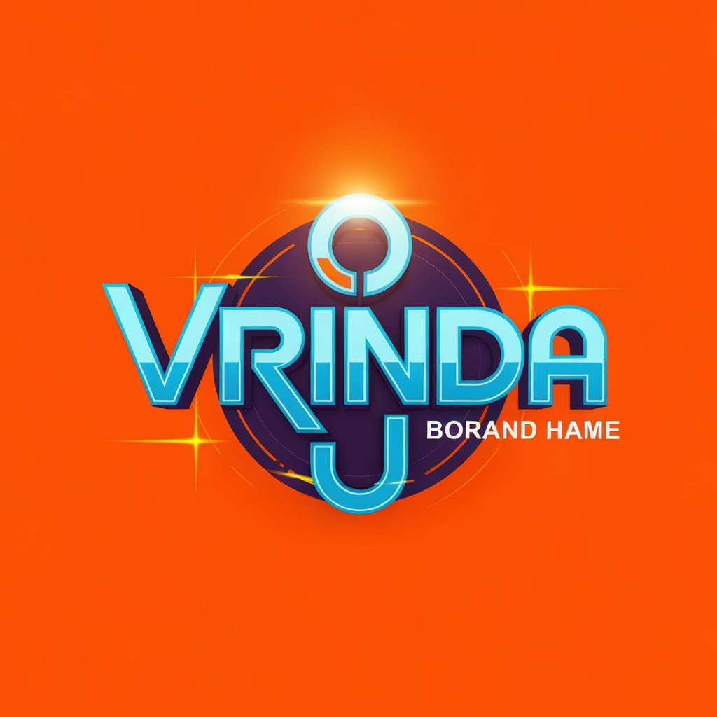 AI Design for generat emake a logo for vrinda by visuals something unique eye catching chahnge