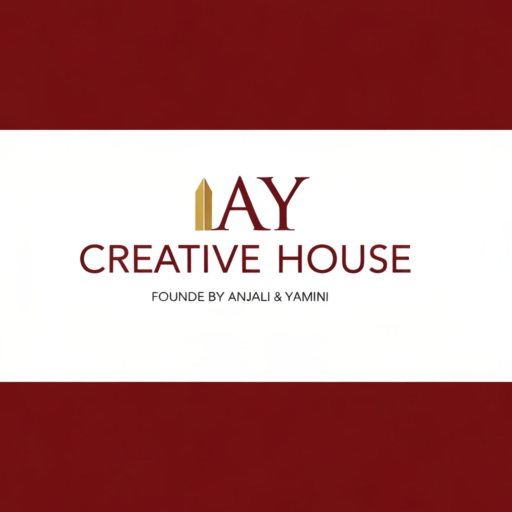 AI Design for Make a logo for AY creative house by Anjali and yamini it's a graphic design company use premium colour