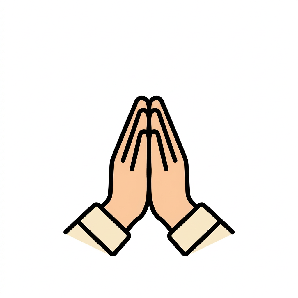AI Design for Создай одну простую и понятную картинку-символ 🙏 Prayer для детей и взрослых с аутизмом на основе прикрепленного примера и абсолютно точно на основе этой эмоджи - 🙏 ( без лишних добавлений вокруг) . Символ должен передавать одно действие, предмет или эмоцию без лишних деталей и фона. Просто белый фон.
Требования:
Используй легкие цвета.
Один символ на картинку.
Высокий контраст.
Без текста и подписей.
Чёткие контуры и простые формы.
Дружелюбный, спокойный визуальный стиль.
Размер и композиция одинаковы для всех символов.