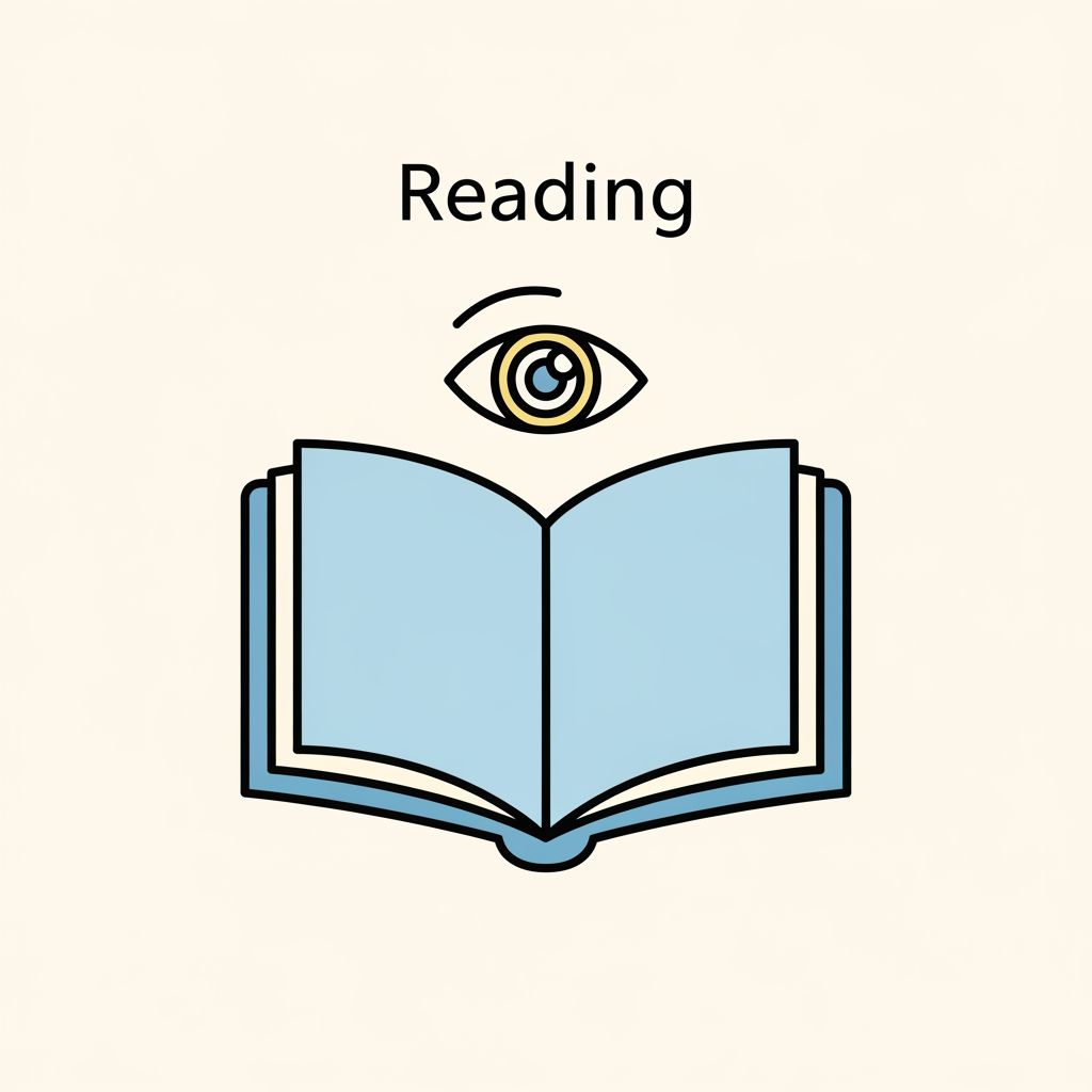 AI Design for Создай одну простую и понятную картинку-символ 📖 Reading для детей и взрослых с аутизмом. . символ должен передавать одно действие, предмет или эмоцию без лишних деталей и фона.
Требования:
Минималистичный стиль.
Используй легкие цвета.
Один символ на картинку.
Высокий контраст.
Без текста и подписей.
Чёткие контуры и простые формы.
Дружелюбный, спокойный визуальный стиль.
Размер и композиция одинаковы для всех символов.