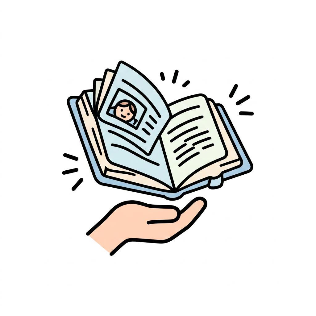AI Design for Создай одну простую и понятную картинку-символ 📖 Reading для детей и взрослых с аутизмом на основе прикрепленного примера. символ должен передавать одно действие, предмет или эмоцию без лишних деталей и фона.
Требования:
Используй легкие цвета.
Один символ на картинку.
Высокий контраст.
Без текста и подписей.
Чёткие контуры и простые формы.
Дружелюбный, спокойный визуальный стиль.
Размер и композиция одинаковы для всех символов.