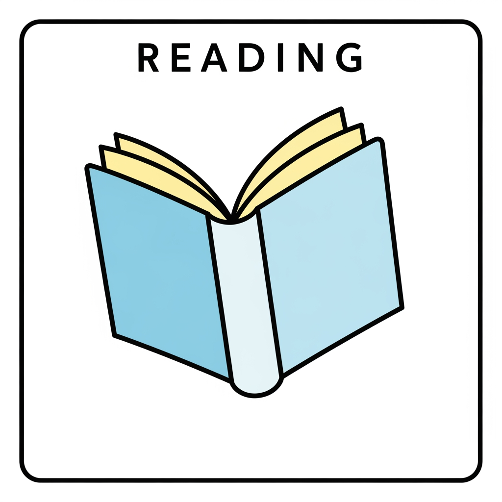 AI Design for Создай одну простую и понятную картинку-символ 📖 Reading для детей и взрослых с аутизмом. . символ должен передавать одно действие, предмет или эмоцию без лишних деталей и фона.
Требования:
Минималистичный стиль.
Используй легкие цвета.
Один символ на картинку.
Высокий контраст.
Без текста и подписей.
Чёткие контуры и простые формы.
Дружелюбный, спокойный визуальный стиль.
Размер и композиция одинаковы для всех символов.