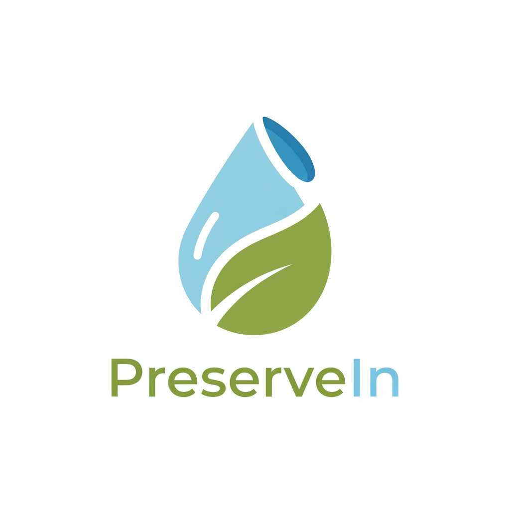 AI Design for Create a logo for a brand named PreserveIn. The logo should be simple and clean.We are a dehydration business
