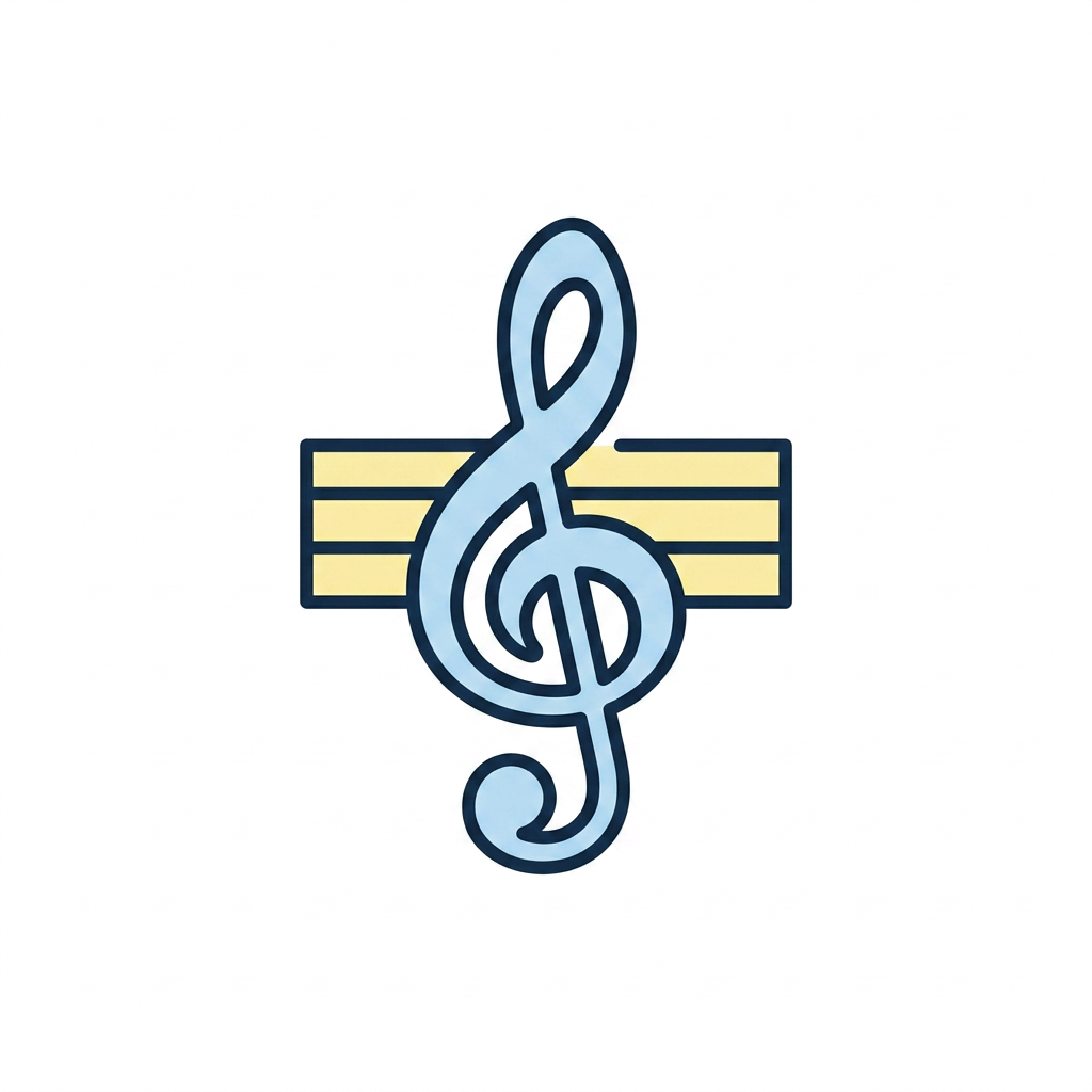 AI Design for Создай простую и понятную картинку-символ современный 🎼 Music Lesson для детей и взрослых с аутизмом. Символ должен передавать одно действие, предмет или эмоцию без лишних деталей и фона. Белый фон.
Требования:
Минималистичный стиль.
Используй легкие цвета.
Один символ на картинку.
Высокий контраст.
Без текста и подписей.
Чёткие контуры и простые формы.
Дружелюбный, спокойный визуальный стиль.
Размер и композиция одинаковы для всех символов.