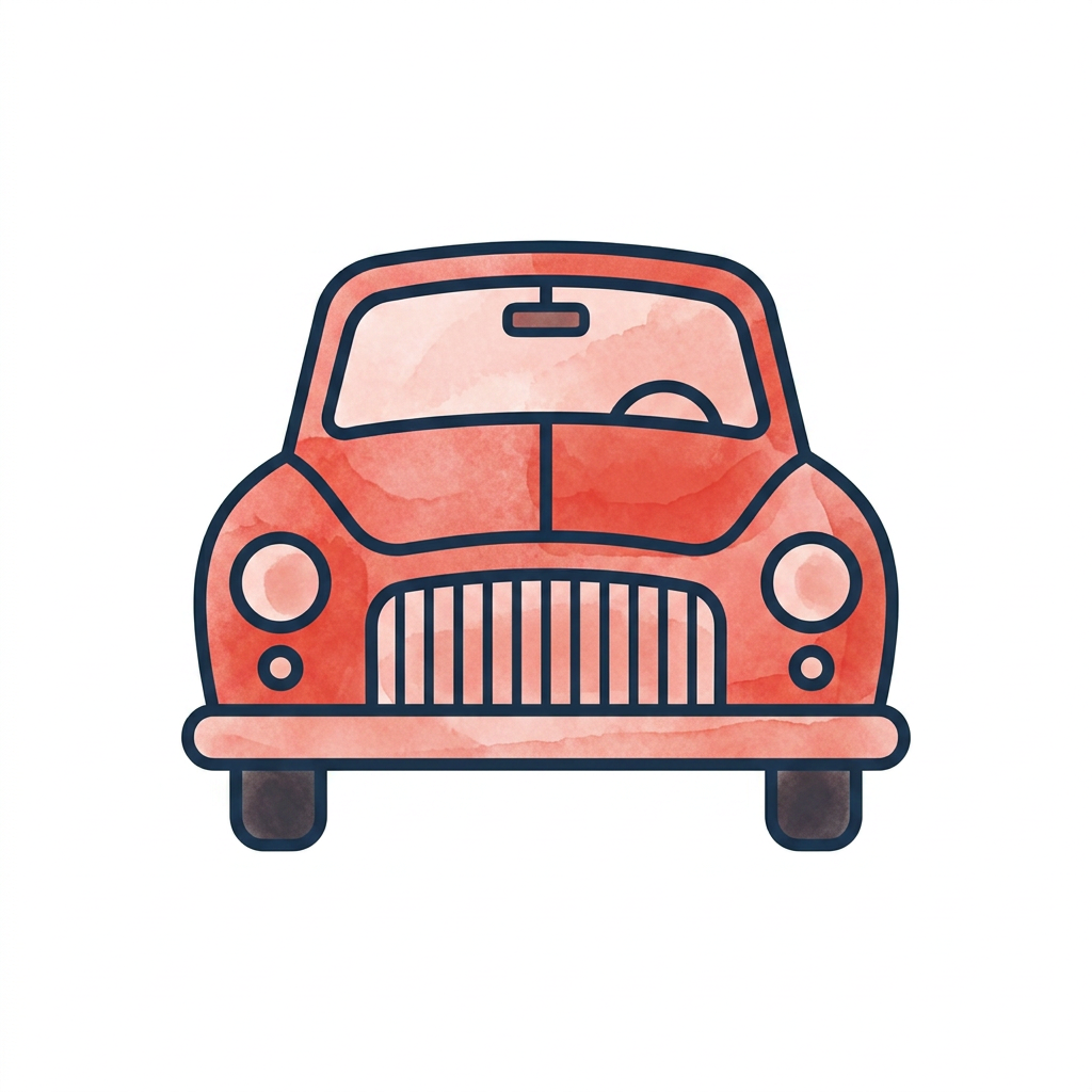 AI Design for Создай картинку красная машина на основе прикрепленной картинки и эмоджи 🚗 Без музыки