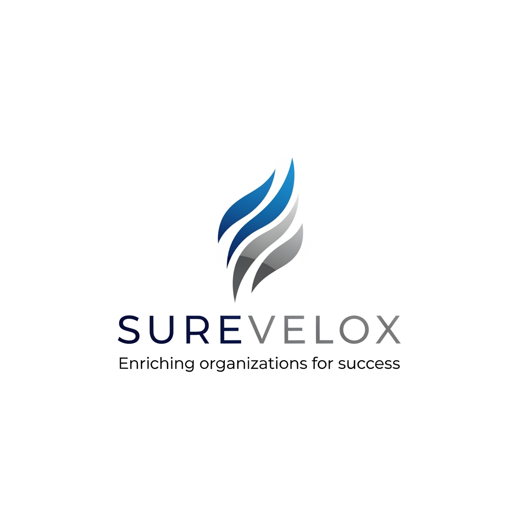 AI Design for design logo for " Surevelox" tagline is : enriching organizations for success
Style guide : logo like Like Amazon or aws, SpaceX, TESLA, TATA