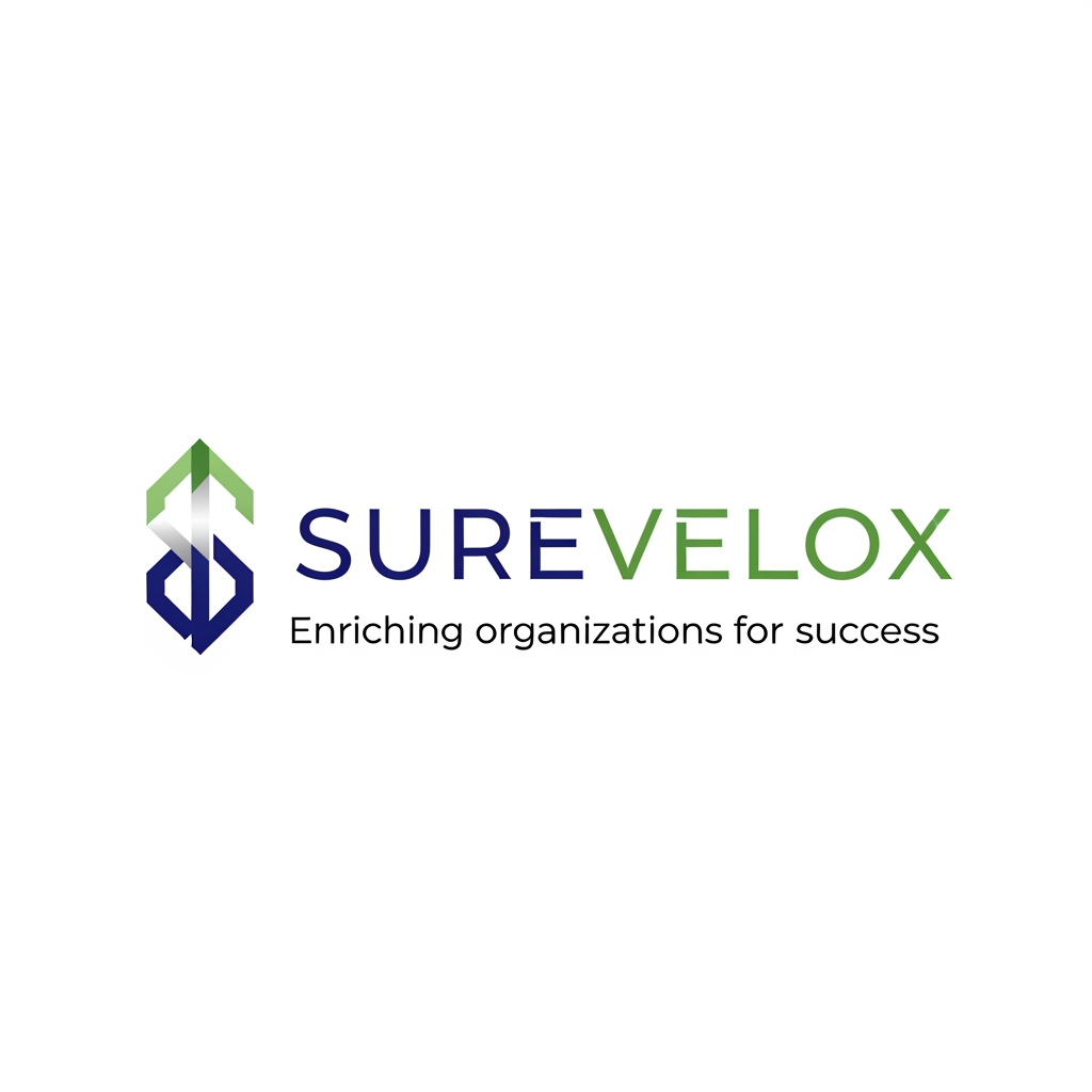 AI Design for design logo for " Surevelox" tagline is : enriching organizations for success
Style guide : logo like Like Amazon or aws, SpaceX, TESLA, TATA