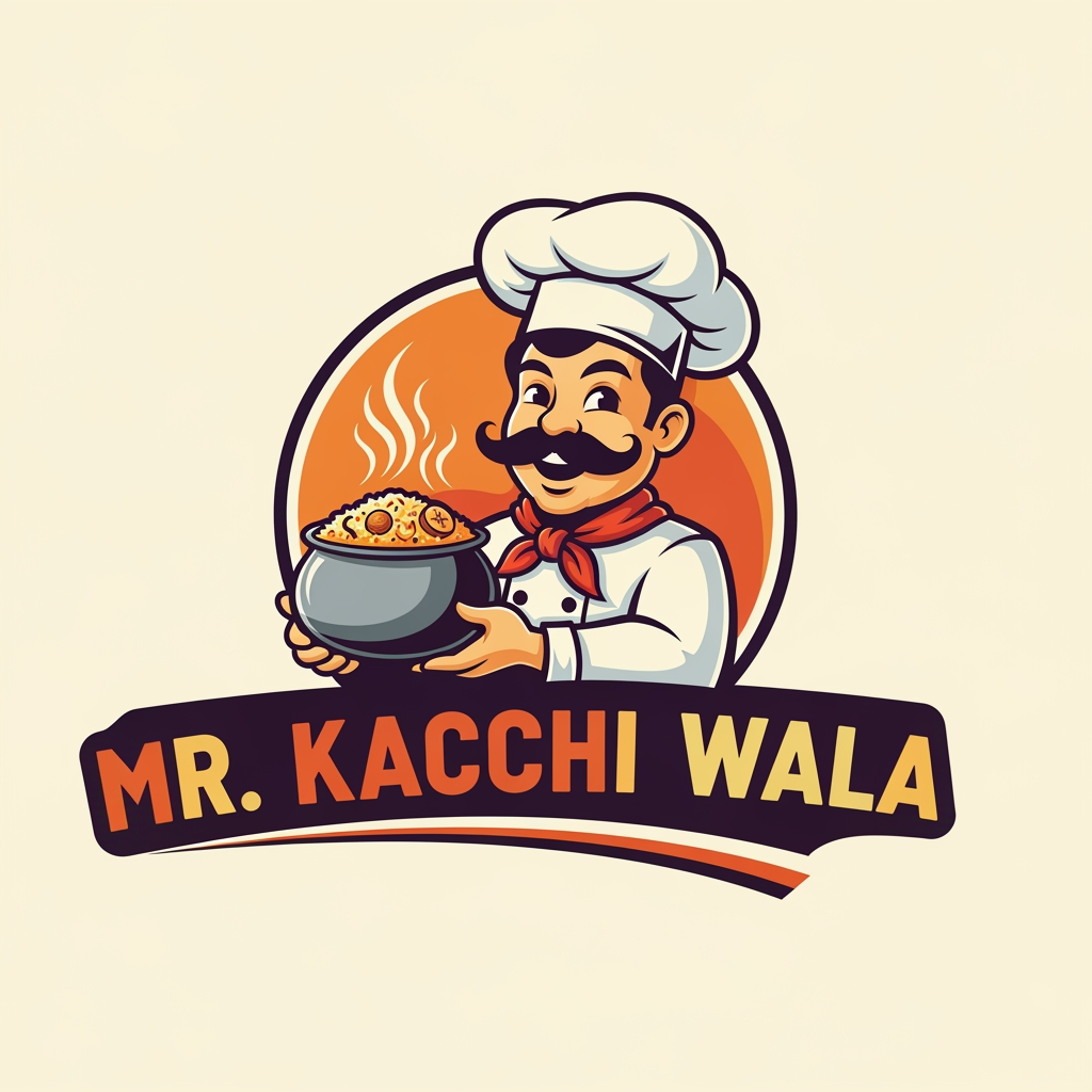 AI Design for I want to create a logo for my busines,,, the business name is Mr. কাচ্চি ওয়ালা