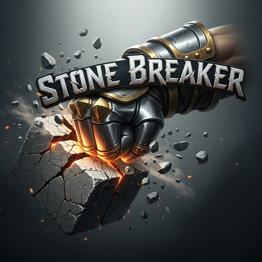 AI Design for The logo should be in the form of something that is being done in the game itself.