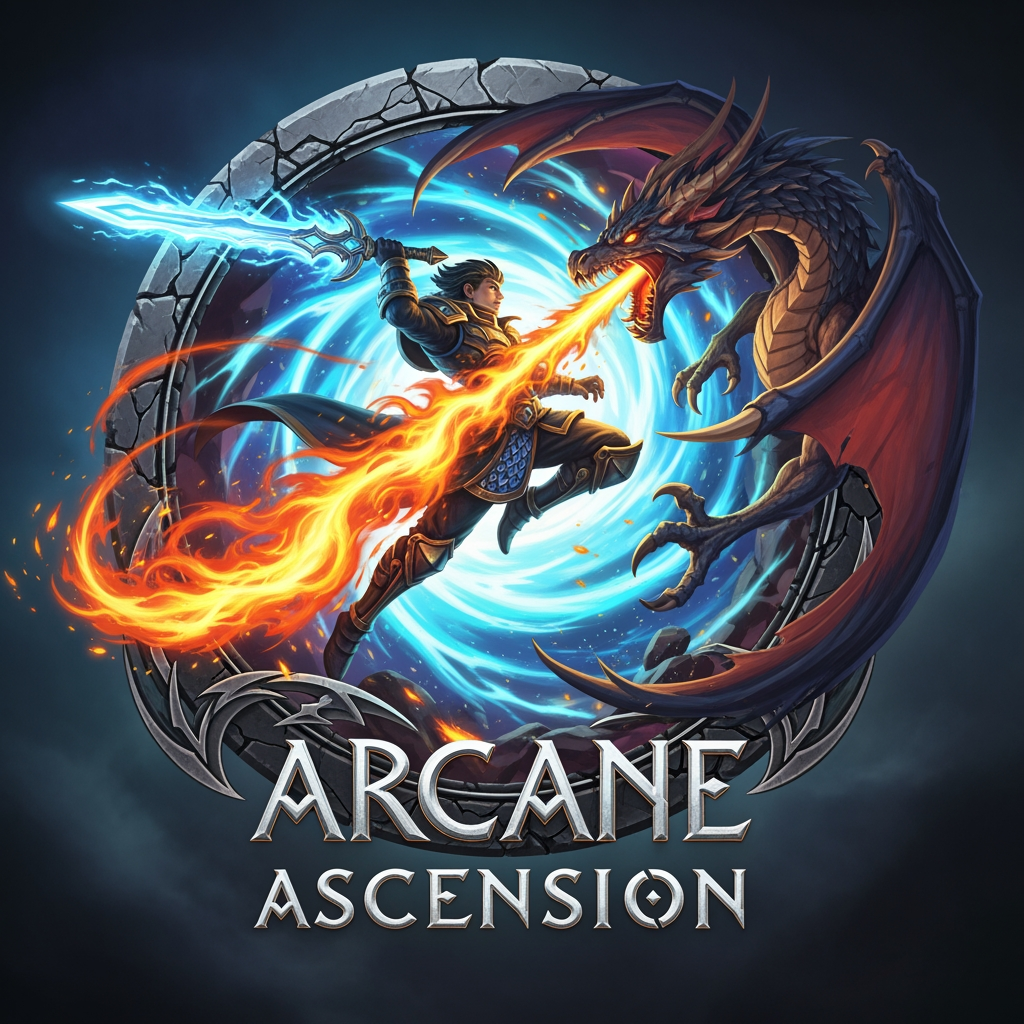 AI Design for The logo should be in the form of something that is being done in the game itself.