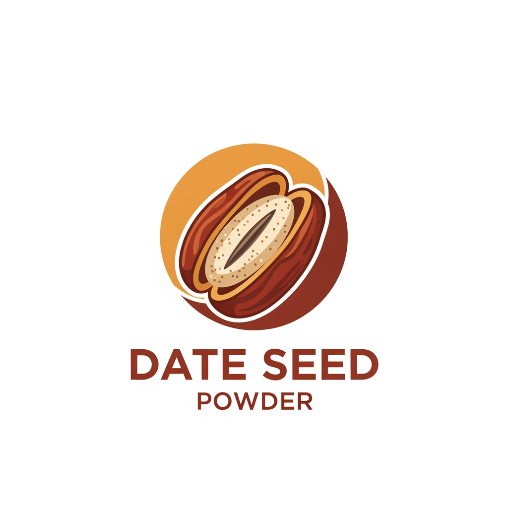 AI Design for give me a logo and name fot dates seeds powder product