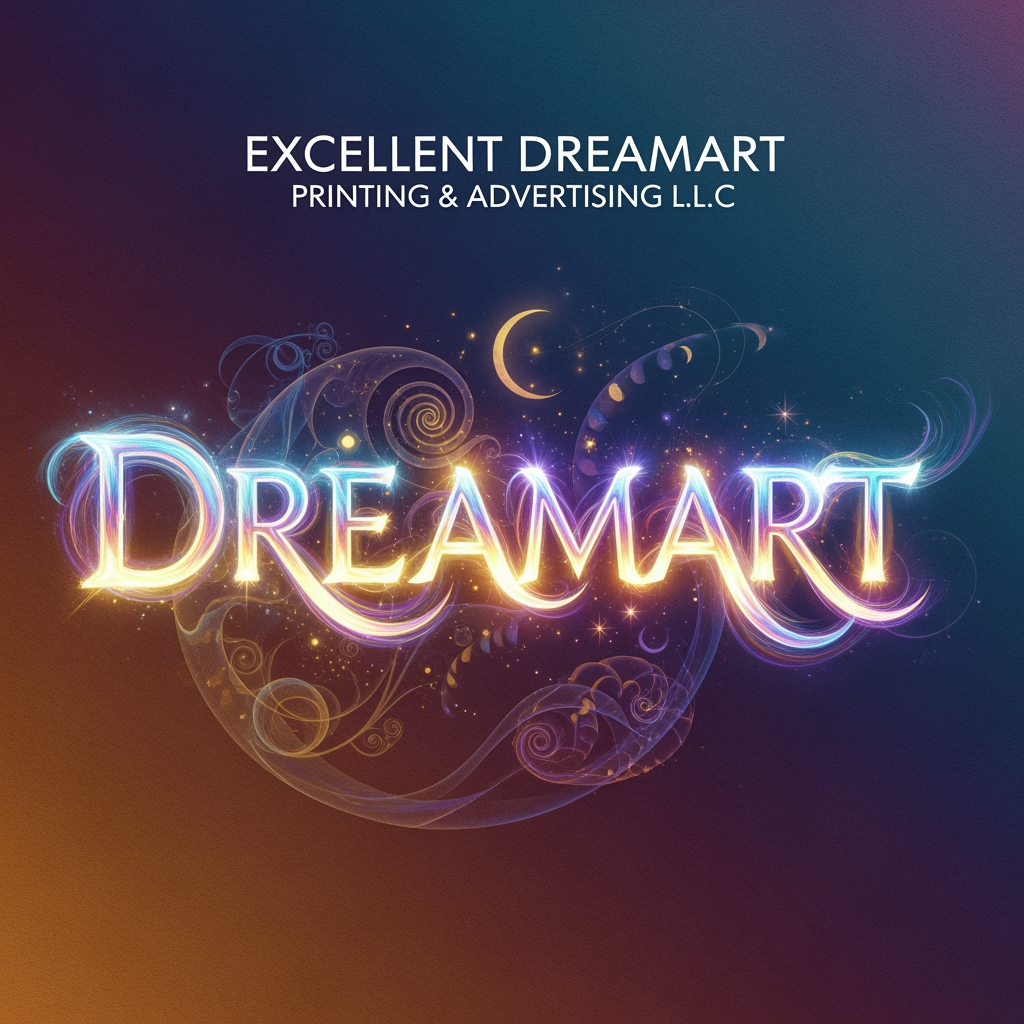 AI Design for EXCELLENT DREAMART PRINTING & ADVERTISING L.L.C  Highlight dream art