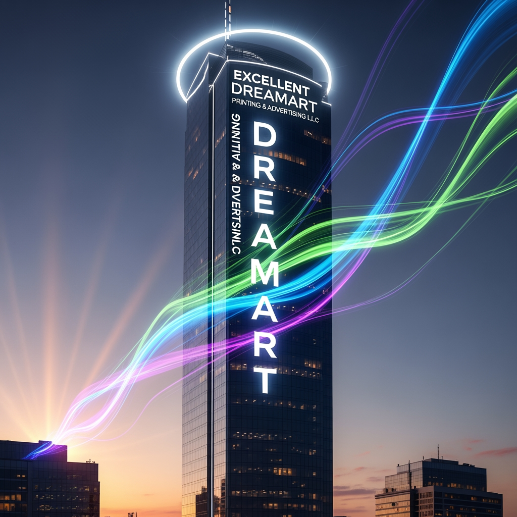 AI Design for EXCELLENT DREAMART PRINTING & ADVERTISING L.L.C  Highlight dream art