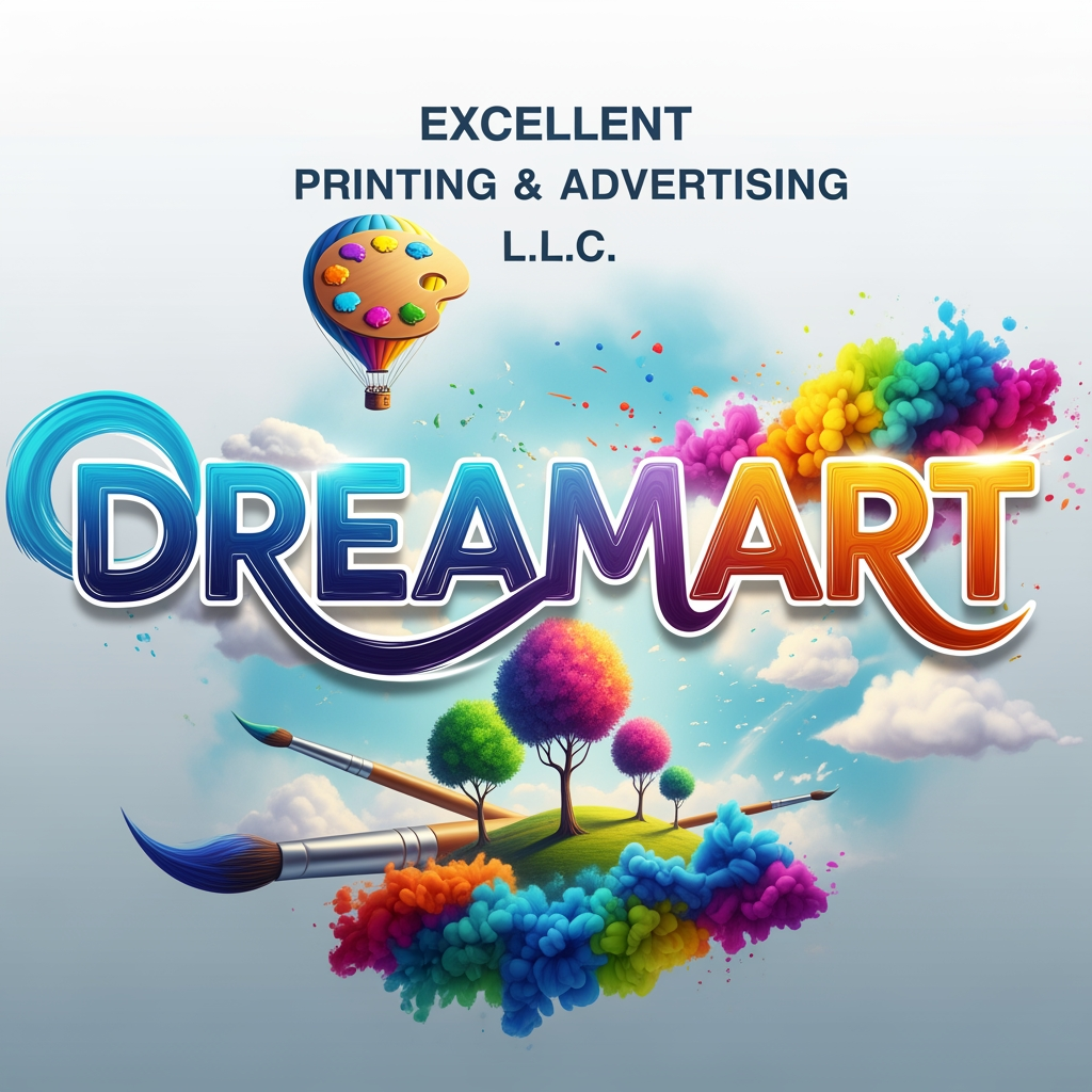 AI Design for EXCELLENT DREAMART PRINTING & ADVERTISING L.L.C  Highlight dream art