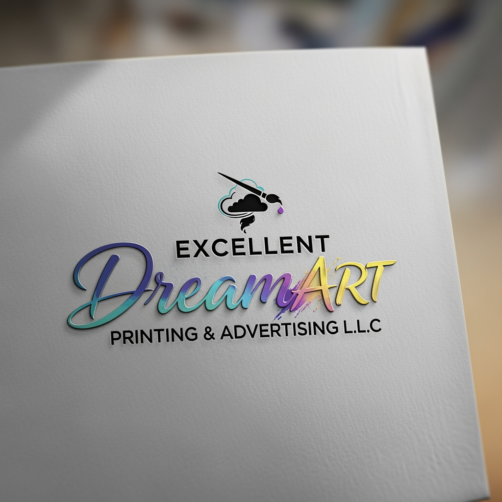 AI Design for EXCELLENT DREAMART PRINTING & ADVERTISING L.L.C  Highlight dream art