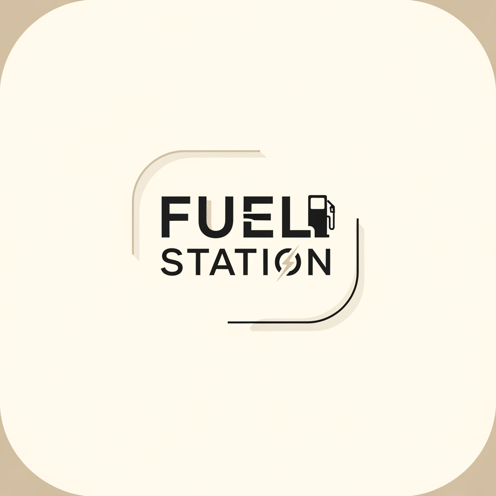 AI Design for create a minimalist clean genz logo for Canteen name FUEL STATION
i dont want loud or something clean asthetic beige black white
its a college canteen