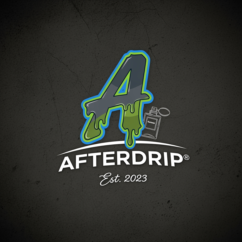 AI Design for my brand name is Afterdrip focused on men and women clothes y2k casual aesthetics streetwear and accessories and perfume noe generate a premimum looking logo and logo which speaks the brand  generate more logos  something which looks aesthetic enough