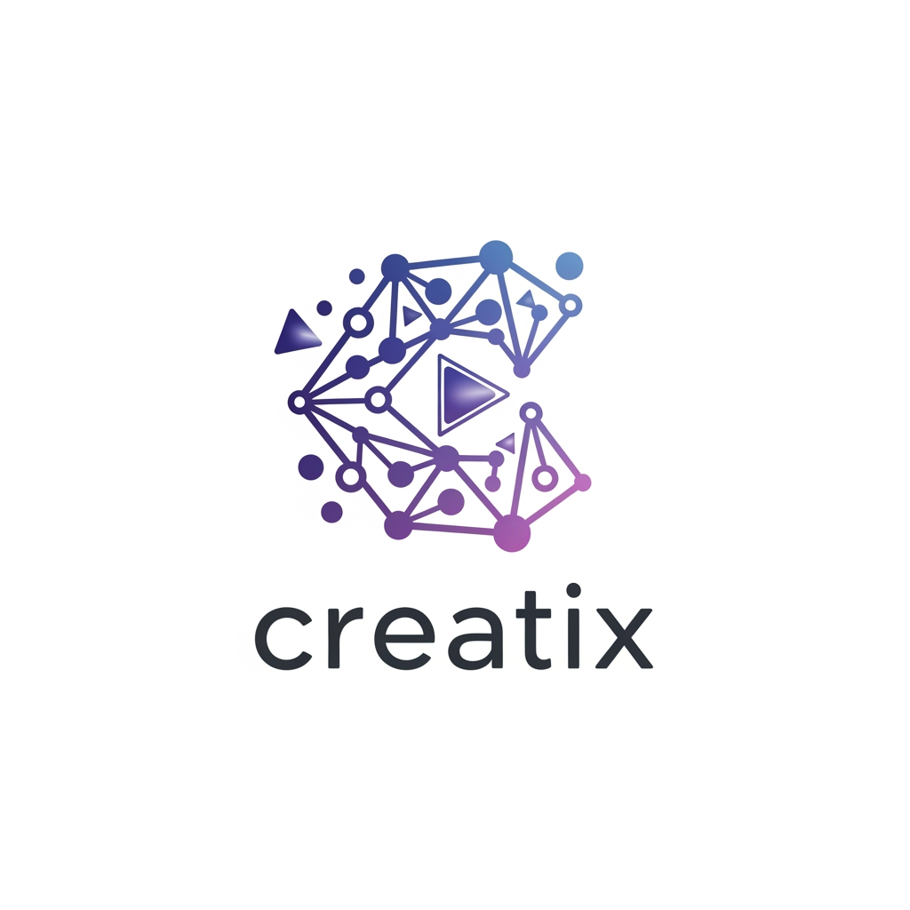 AI Design for create a logo for a business company something professional and elegant some more ides for a company named creatix a media company some more options with line art and other elements more ideas exclude line art this is too basic generate more