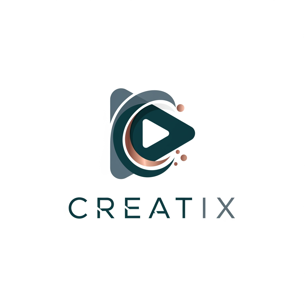 AI Design for create a logo for a business company something professional and elegant some more ides for a company named creatix a media company