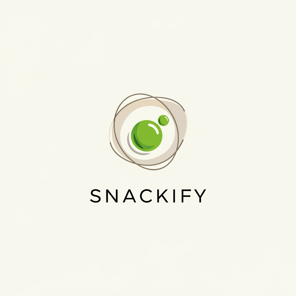 AI Design for create a logo for snacks company create a abstract logo something minimal and unique