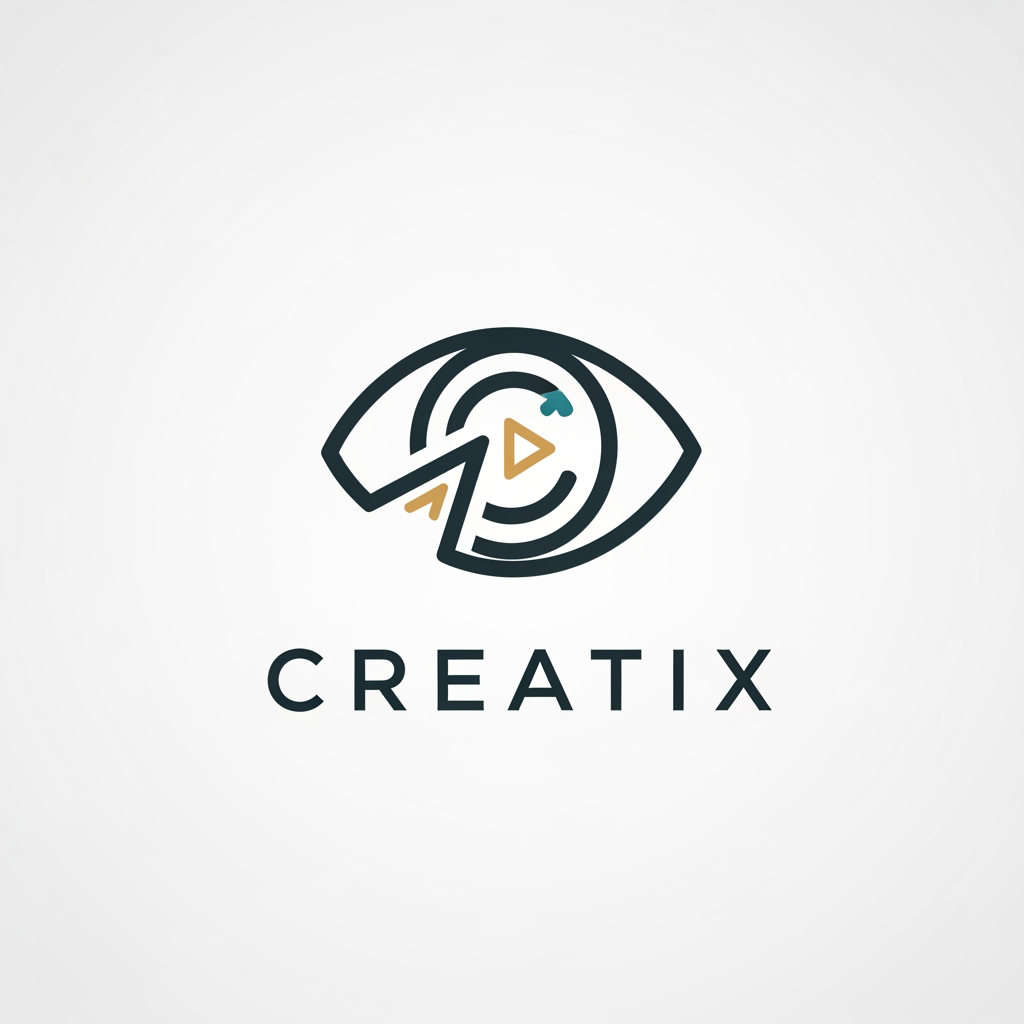 AI Design for create a logo for a business company something professional and elegant some more ides for a company named creatix a media company some more options with line art and other elements more ideas
