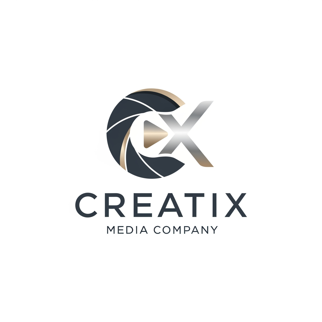 AI Design for create a logo for a business company something professional and elegant some more ides for a company named creatix a media company
