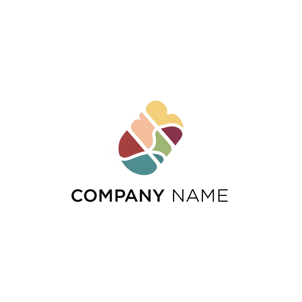 AI Design for create a logo for snacks company create a abstract logo something minimal and unique
