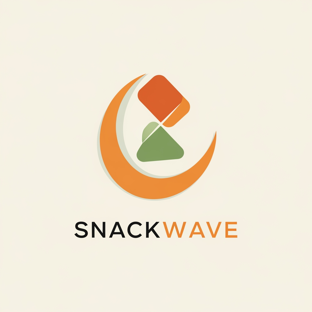 AI Design for create a logo for snacks company create a abstract logo something minimal and unique