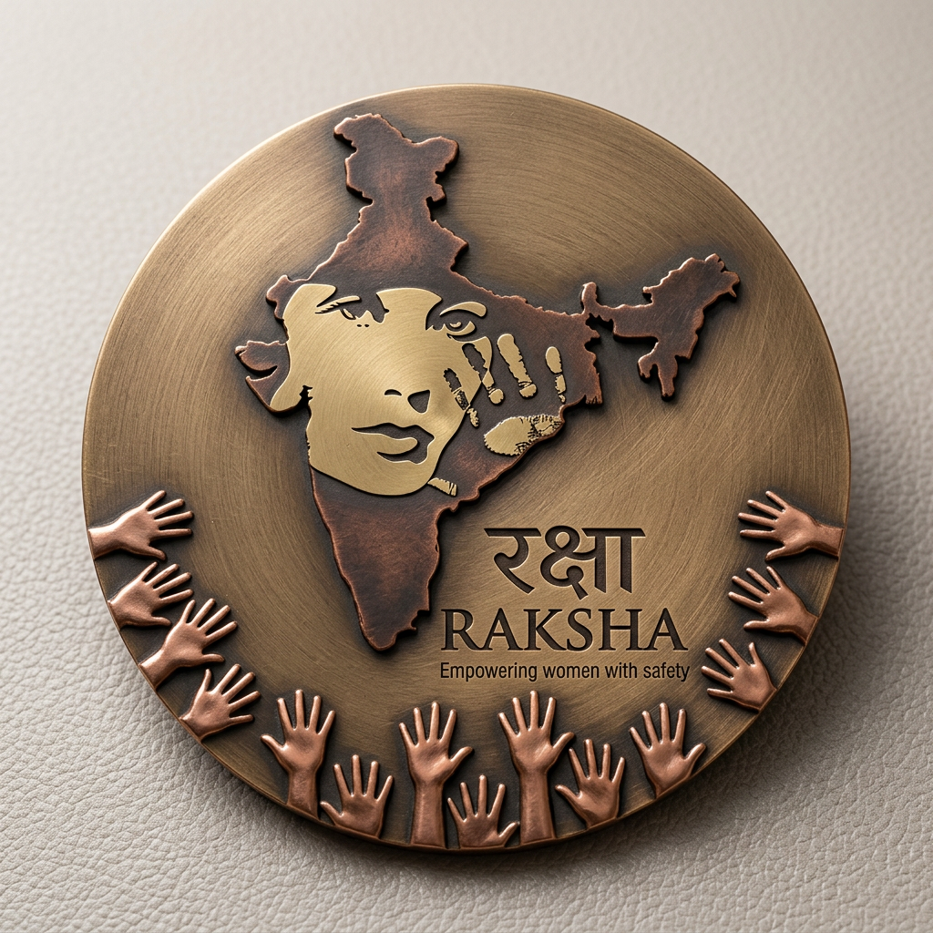 AI Design for raksha sos logo for this logo is small and give me a real image not AI give me a only logo not phone not al image