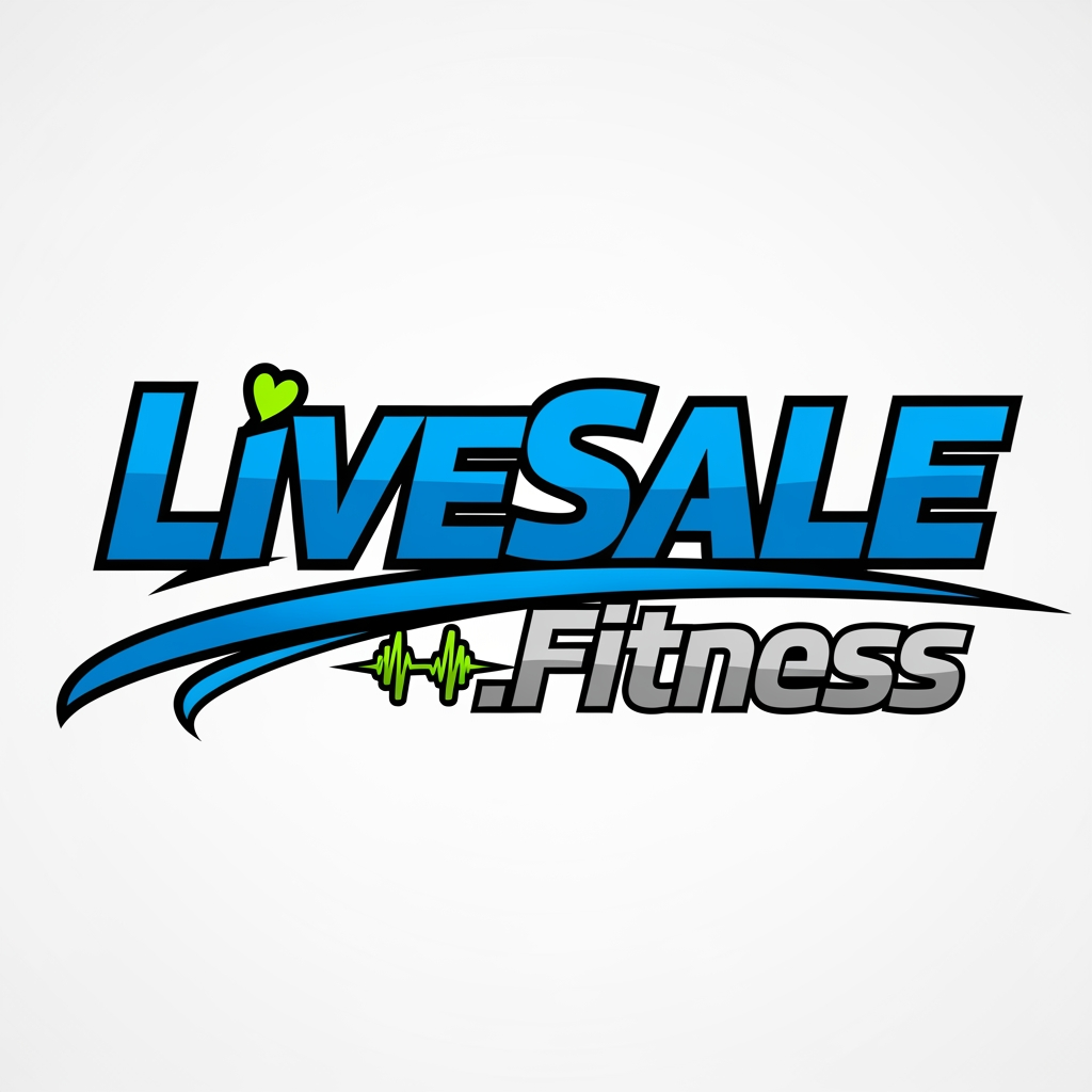 AI Design for LiveSale.Fitness name logo