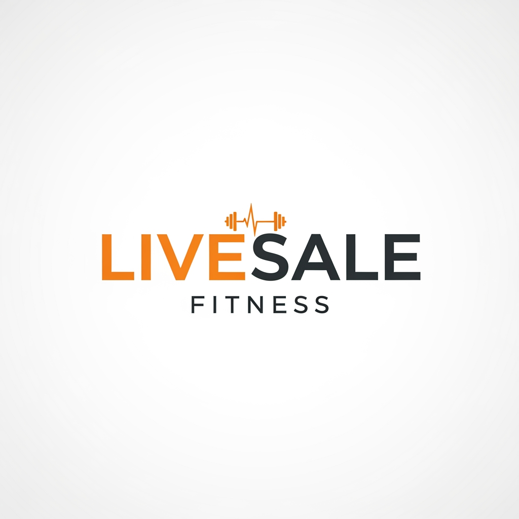 AI Design for LiveSale.Fitness name logo