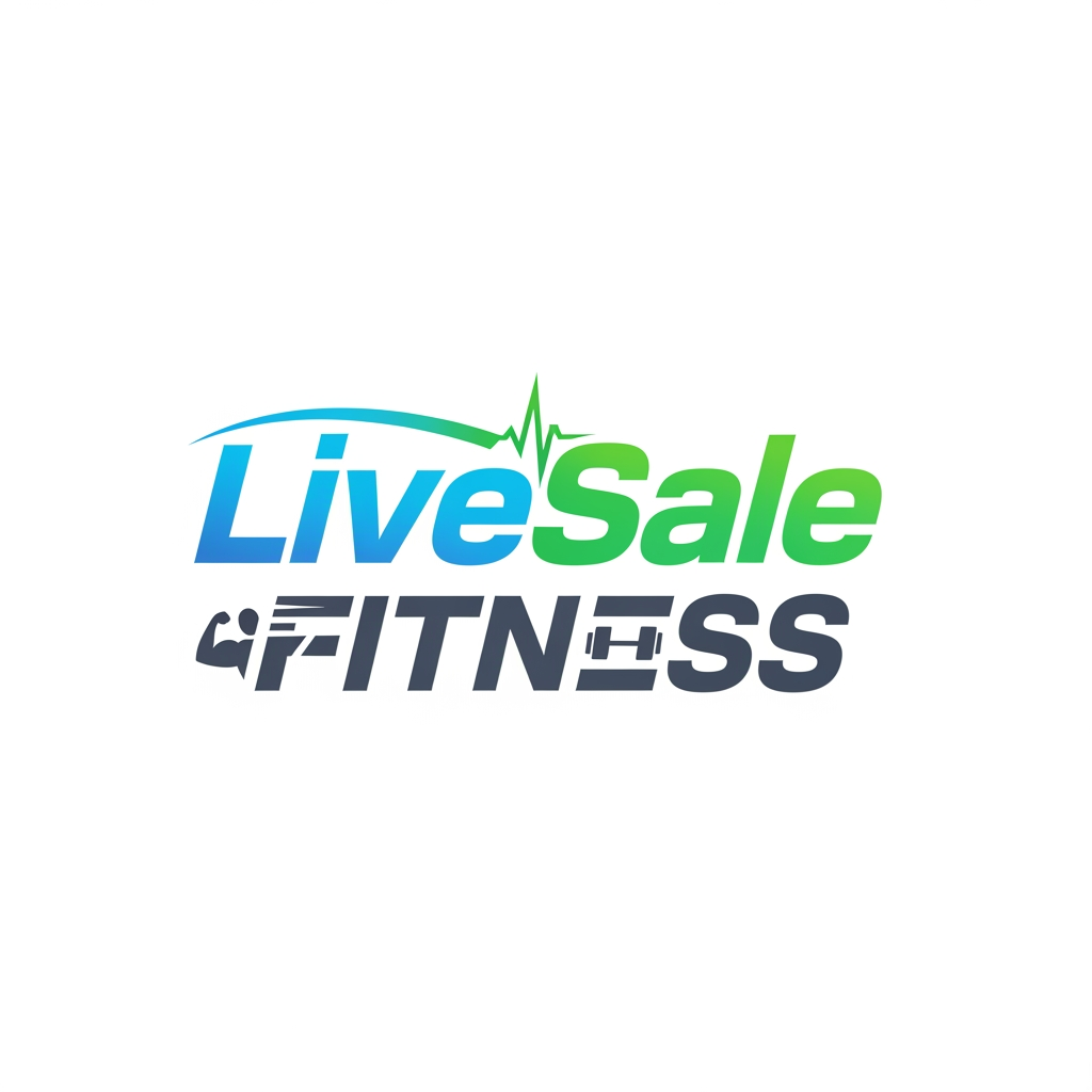 AI Design for LiveSale.Fitness name logo
