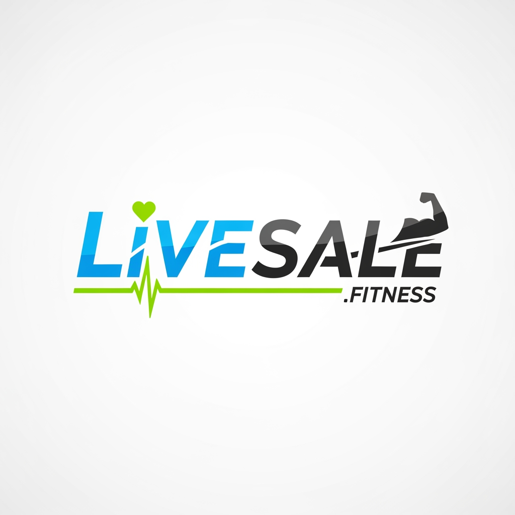 AI Design for LiveSale.Fitness name logo