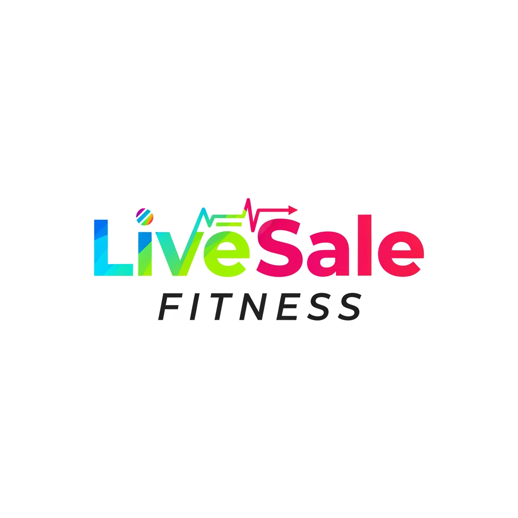 AI Design for LiveSale.Fitness name logo